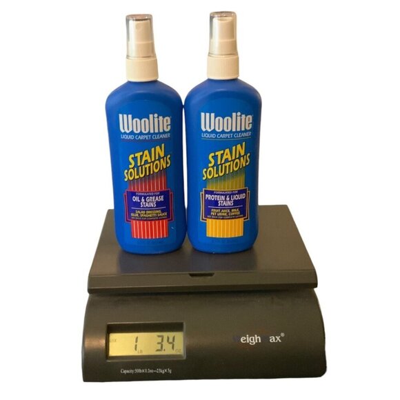 Vintage 1997 Woolite Stain Solutions Liquid Carpet Cleaner Sprays 18 Fl Oz Each - Picture 4 of 5